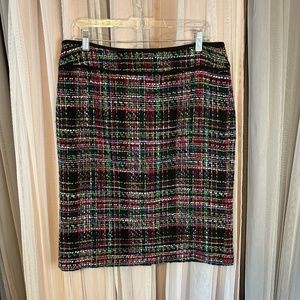 Talbots multicolor Tweed Skirt size 10
